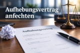 Aufhebungsvertrag unterschrieben und bereut: Kann ich anfechten?